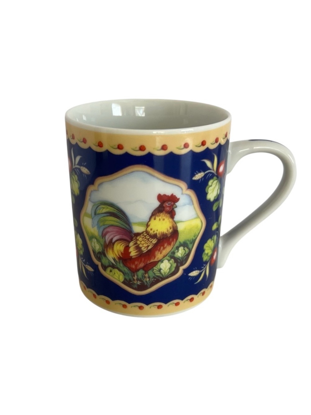 Le Jardin Suzanne Nicoll Andrea Sadek Cup Mug Rooster Ceramic Coffee or Tea 8oz